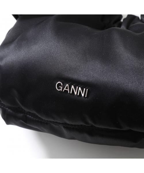 GANNI Small Occasion Hobo Bag in Black | LN-CC