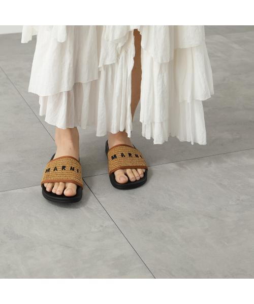 Amazon | [Marni] [マルニ] サンダル ベージュ ホワイト