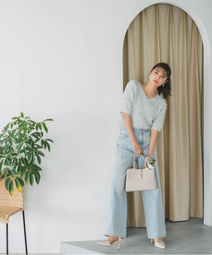 クーポン】【セール 30%OFF】ワイドデニムパンツ 新色カラー