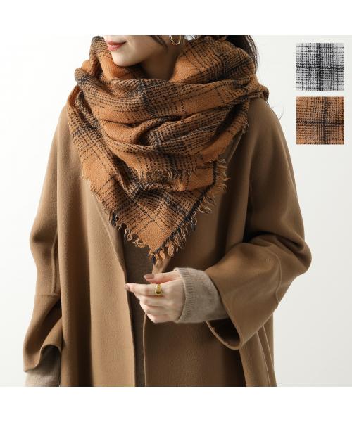 ファリエロ サルティ　Faliero Sarti　ストール　チェック　ブラウン系 Faliero Sarti ストール Lorana ローナ チェック(505895729