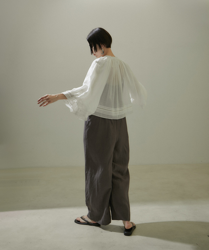 Adam et Rope&#39; - 新品GANNI ガニー　クロップドブラウス ADAM ET ROPÉ FEMME(アダム エ ロペ ファム) / 【GANNI（ガニー