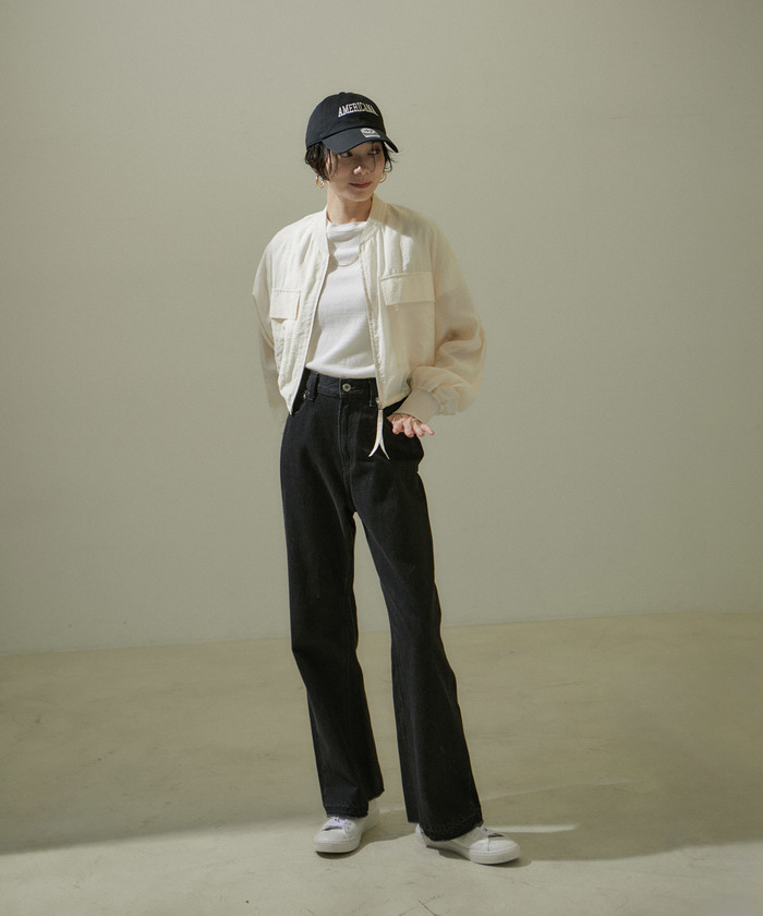サロンアダムエロペ　[24SS]シアークロップドブルゾン【洗える】 24SS]シアークロップドブルゾン【洗える】(505896323) | サロン