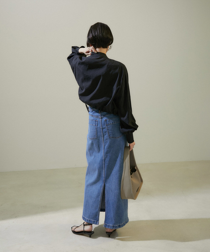 サロンアダムエロペ　[24SS]シアークロップドブルゾン【洗える】 SALON adam et rope'（サロン アダム エ ロペ）の「[24SS]シアー