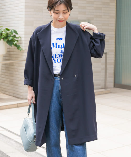 セール 20%OFF】ダブルクロスガウンコート(505839609 セール 20%OFF】ダブルクロスガウンコート(505839609