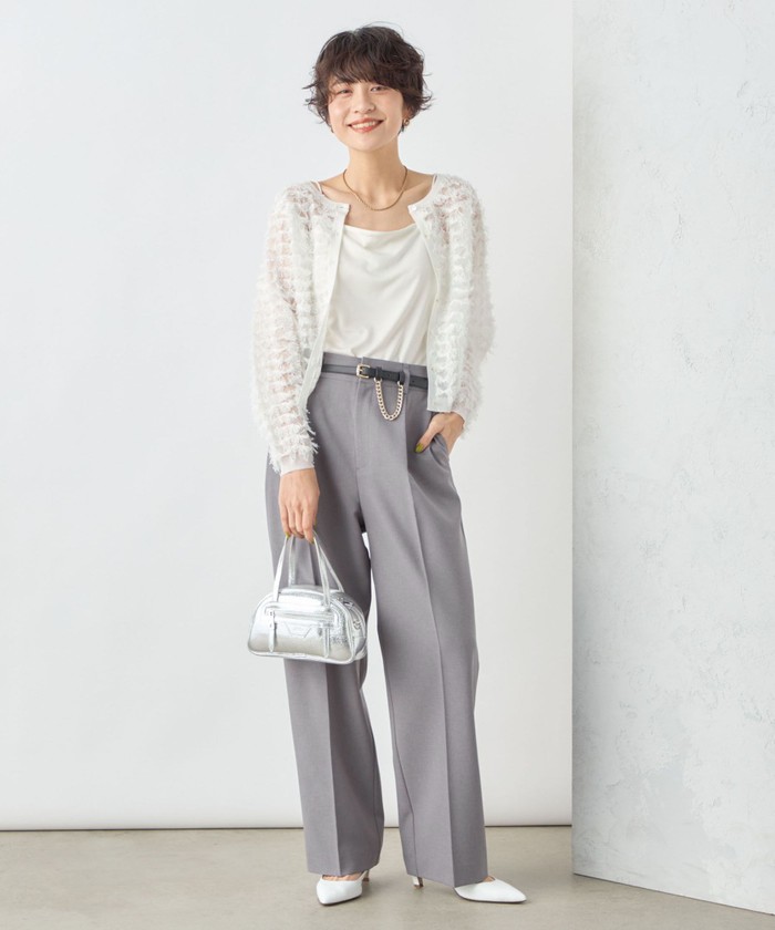 セール 30%OFF】《手洗い可能》カットフリンジ2WAYカーディガン