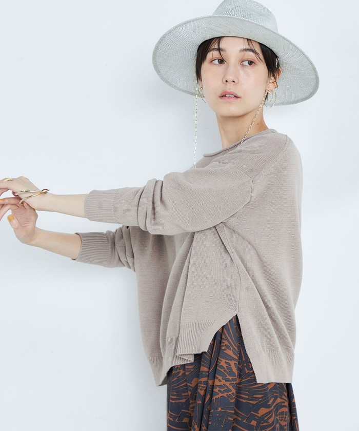 セール 30%OFF】《手洗い可能》ギマコットンボートネックプル