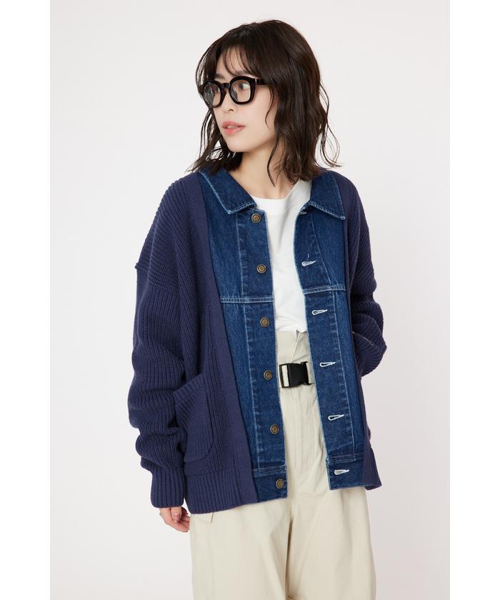 DENIM ドッキングカーディガン(505896642) | ロデオクラウンズ