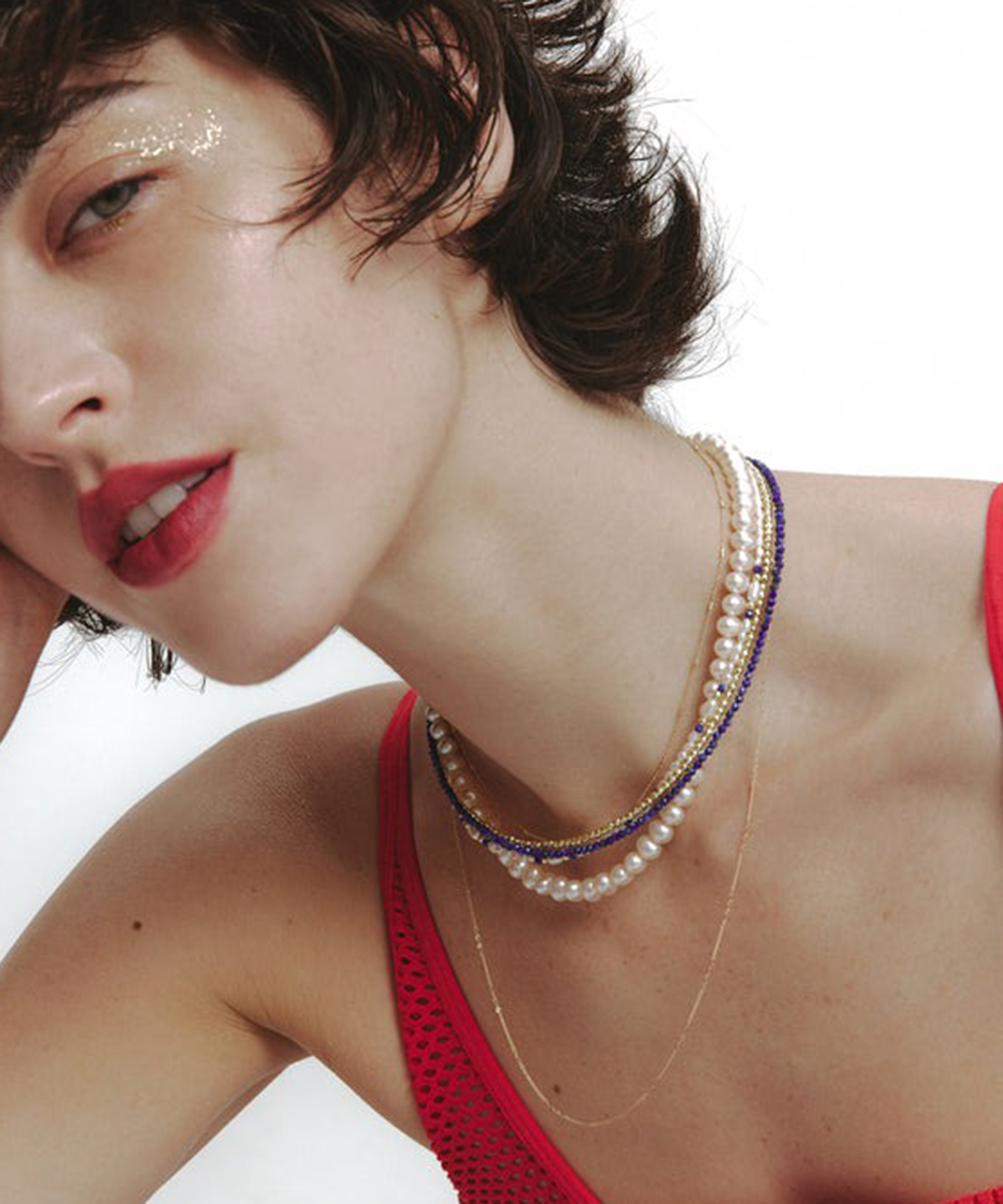 ルボンボン les bon bon glow pearl necklace BOB387 / パール
