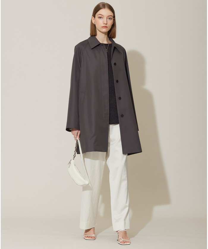 新品 Stella McCartney 46 比翼 取りだそ トレンチコート ロング 新品 Stella McCartney 46 比翼 取りだそ トレンチコート ロング