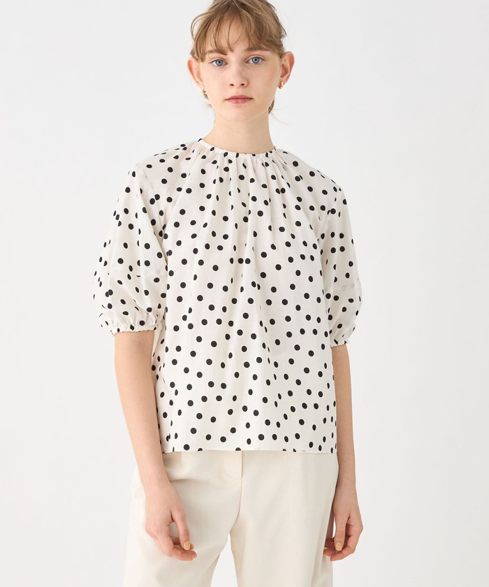 Ballsey - ballsey ドッド柄ブラウス TOMORROWLAND - 美品 ballsey ボールジー シルク ブラウス