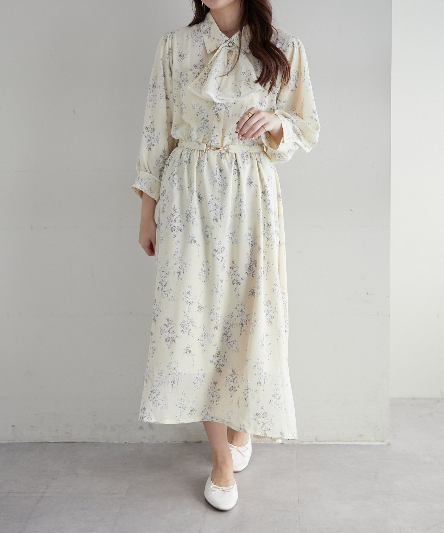 クーポン】【24SS】花柄タイ付ワンピース(505898188) | オリーブ