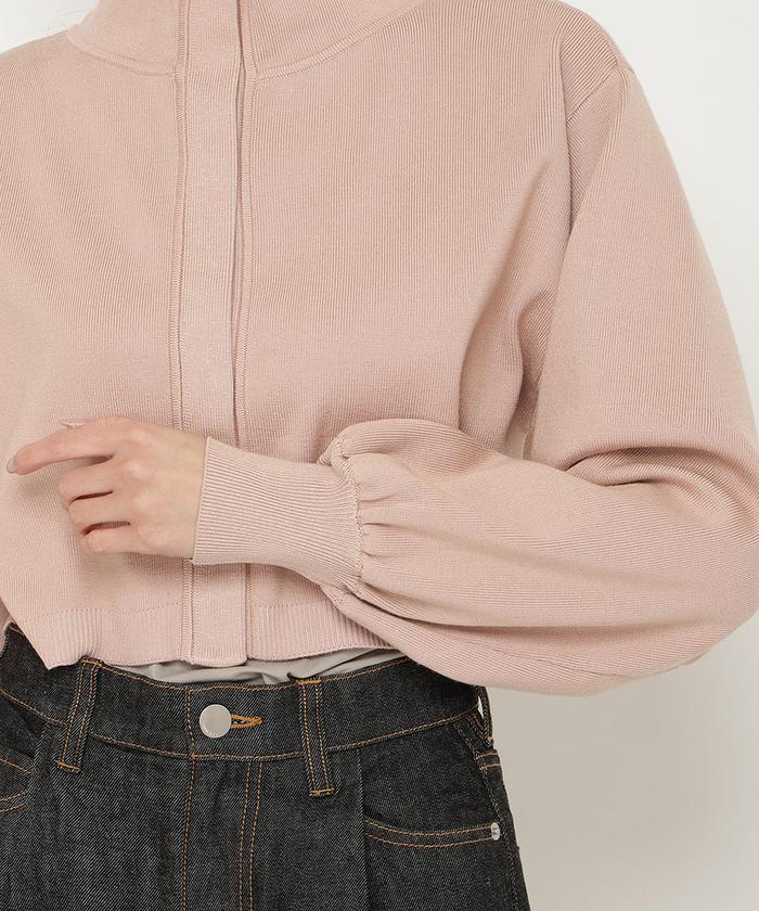 セール 60%OFF】スタンドネッククロップドニットジャケット セール 60%OFF】スタンドネッククロップドニットジャケット
