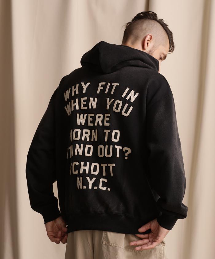 セール 30%OFF】WEB LIMITED/HOODED SWEAT LETTERING SCHOTT