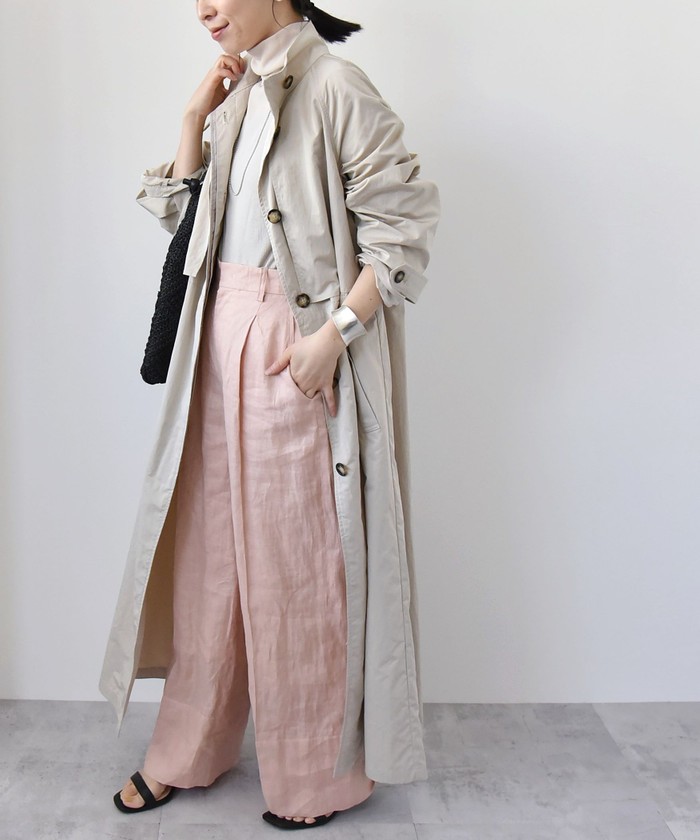 セール 50%OFF】quaranciel:〈手洗い可能〉スタンドカラー