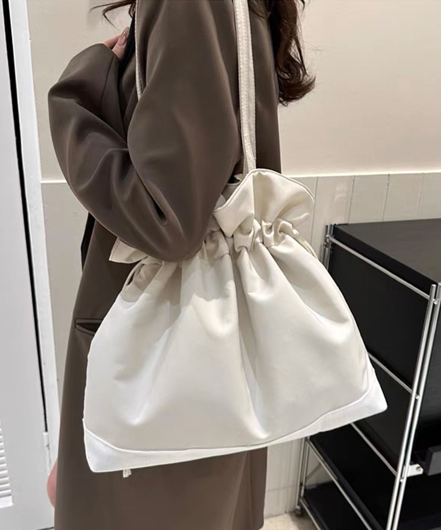 セール 10%OFF】ショップニコニコ ShopNikoNiko 大容量 巾着型