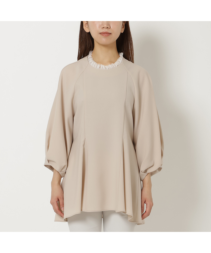 セール 50%OFF】【セットアップ対応】ペプラムブラウス セール 50%OFF】【セットアップ対応】ペプラムブラウス