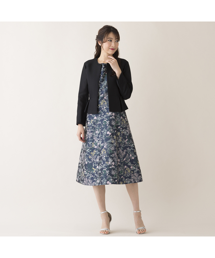 セール 50%OFF】カラミ織りペプラムジャケット(505899697
