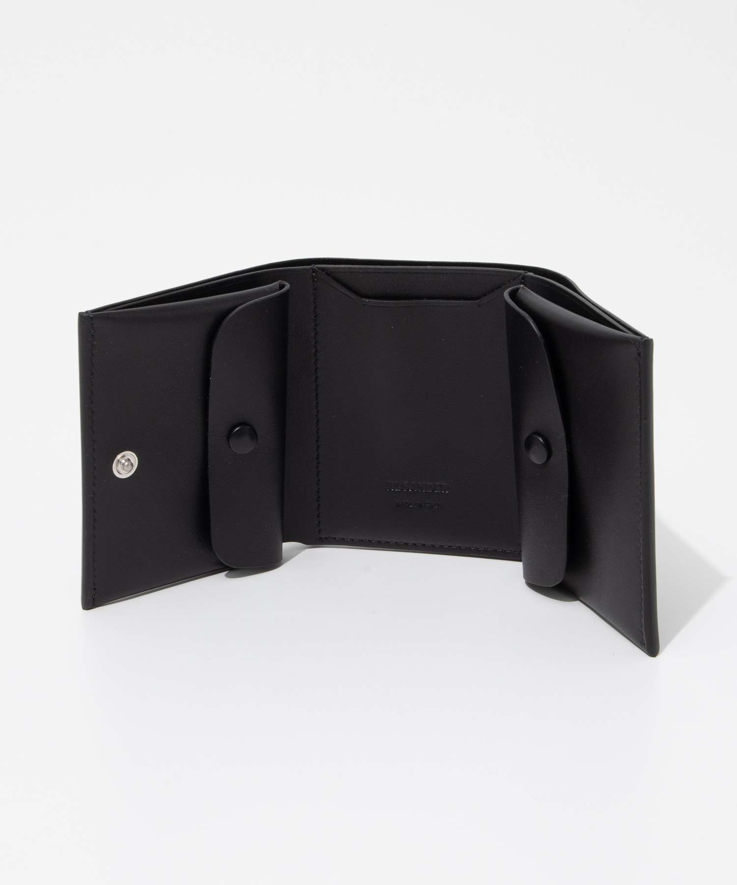 JIL SANDER 黒 三つ折り財布 収納袋付き ジルサンダー Jil Sander J25UI0005 P5995 三つ折り財布 メンズ