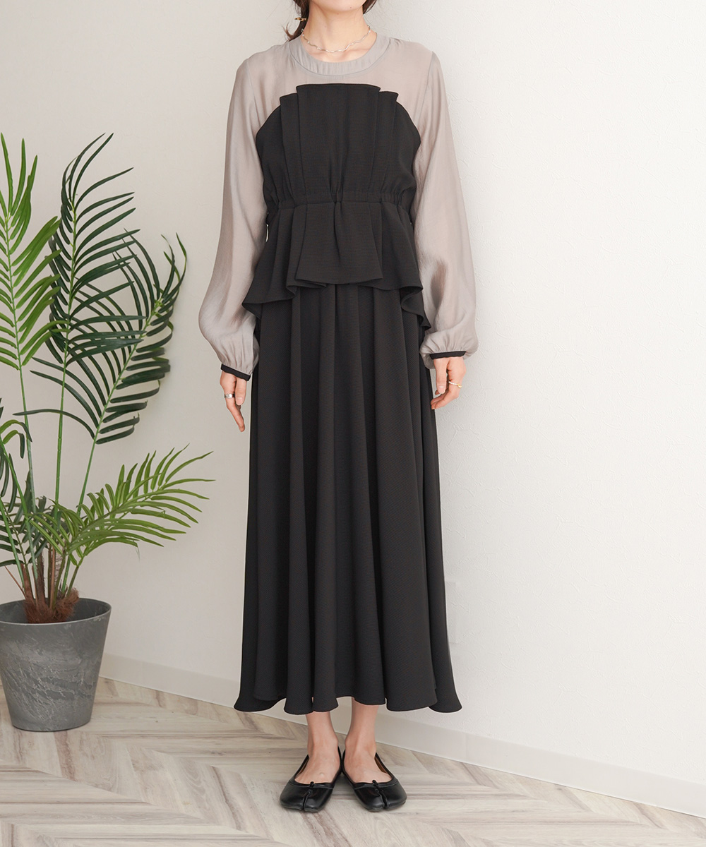 Hobbs London アザリア ポンテ トゥルー ネイビー ドレス 花柄刺繍レースドレス(ブラック)H1-402BL-M | OTONA DRESS