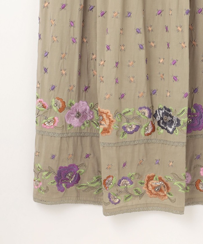 エスニックフラワー刺繍ワンピース / GRACE CONTINENTAL | GRACE