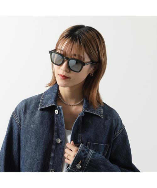MONCLER モンクレール サングラス ウェリントン MONCLER (モンクレール) ブラックフレーム ウェリントン ロゴ