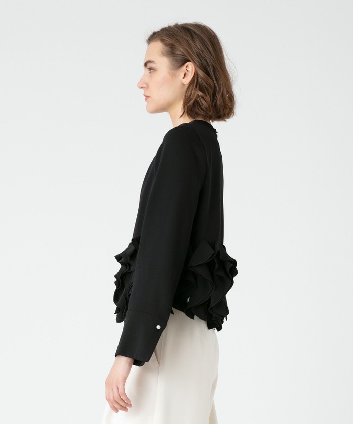 送料無料◆2024新品  セール 50%OFF】【LOULOU WILLOUGHBY】ラッフルコサージュ トップス