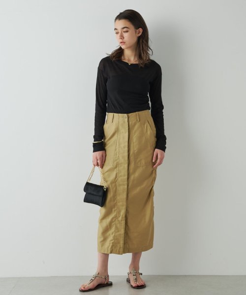 クーポン】【セール 10%OFF】バックサテンスカート(505902517 