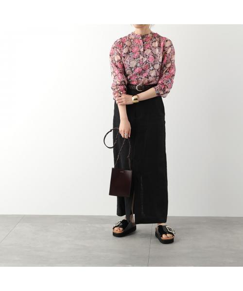 PARILLONNE ブラック ポインテッドトゥサンダル M 美品 30%OFF：2025SS：マルチストラップ ポインテッドトゥ サンダル