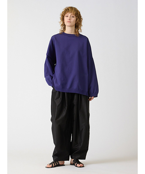 24AW mizuiro ind クルーネック ワイドニットプルオーバー セール】mizuiro ind クルーネックワイドニットプルオーバー