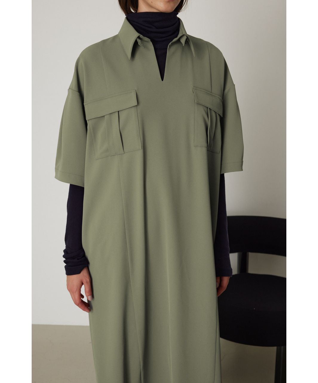 Neck design box dress(505450385) | リムアーク(RIM.ARK) - d