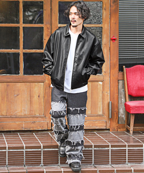 セール10%OFF】ラグスタイル LUXSTYLE オーバーサイズPUレザー セール10%OFF】ラグスタイル LUXSTYLE オーバーサイズPUレザー