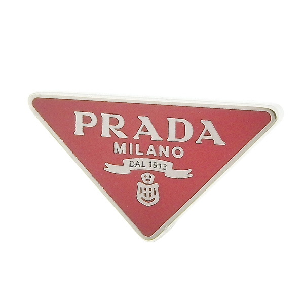 日本未発売*PRADA*クリスタルビジュー メタル カチューシャ ロゴ PRADA - プラダ PRADA クリスタル付き ラインストーン