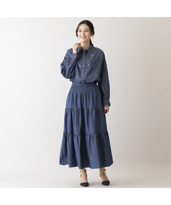 ス パリス 21SS アパルトモン別注 GOWN フリンジデザインガウン