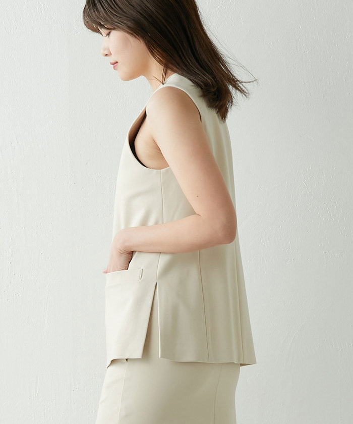 セール 70%OFF】【セットアップ対応】ポンチベスト(505909097