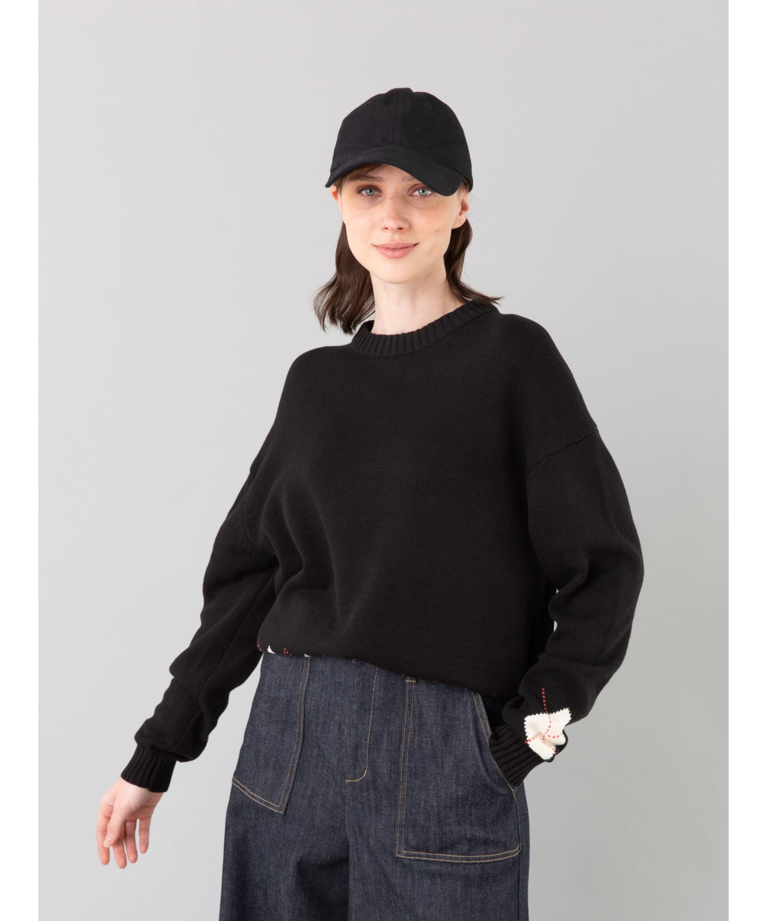 【美品】agnes b GF26 CASQUETTE レザールキャップ 黒 ユニセックス】GF26 CASQUETTE レザールキャップ ｜agnès b