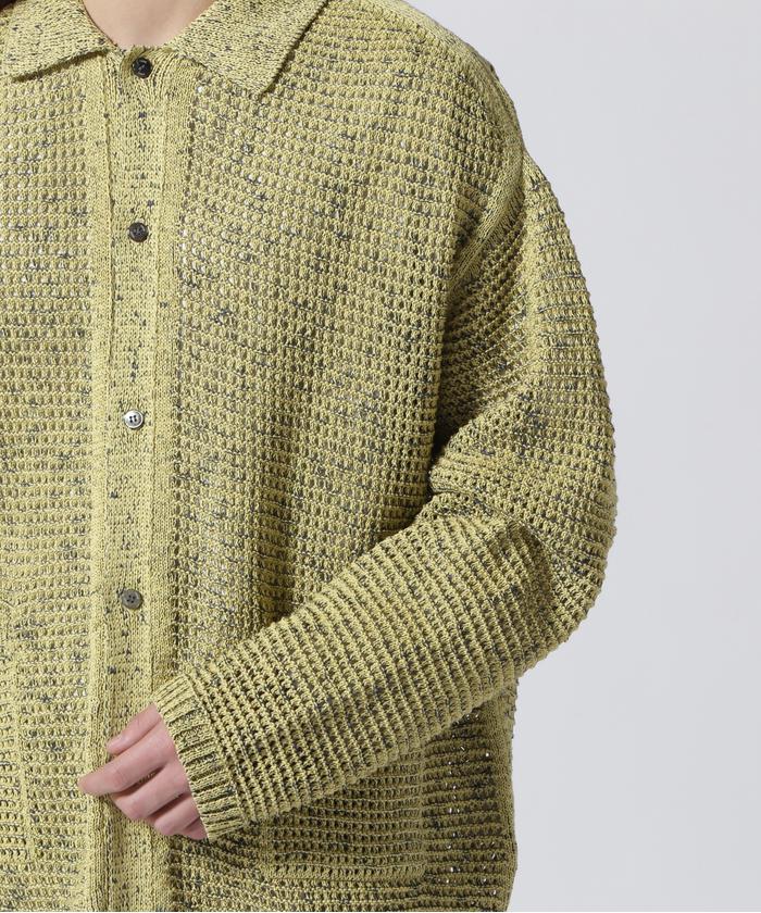 YOKE/ヨーク/MESH KNITTED BUTTONED CARDIGAN(505894330 YOKE/ヨーク/MESH KNITTED BUTTONED CARDIGAN(505894330
