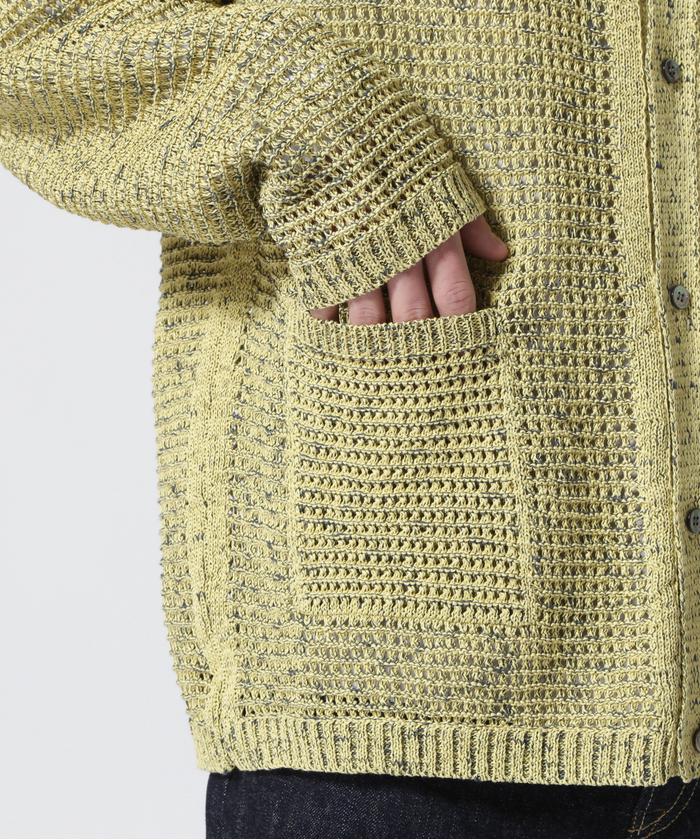 YOKE/ヨーク/MESH KNITTED BUTTONED CARDIGAN(505894330 YOKE/ヨーク/MESH KNITTED BUTTONED CARDIGAN(505894330
