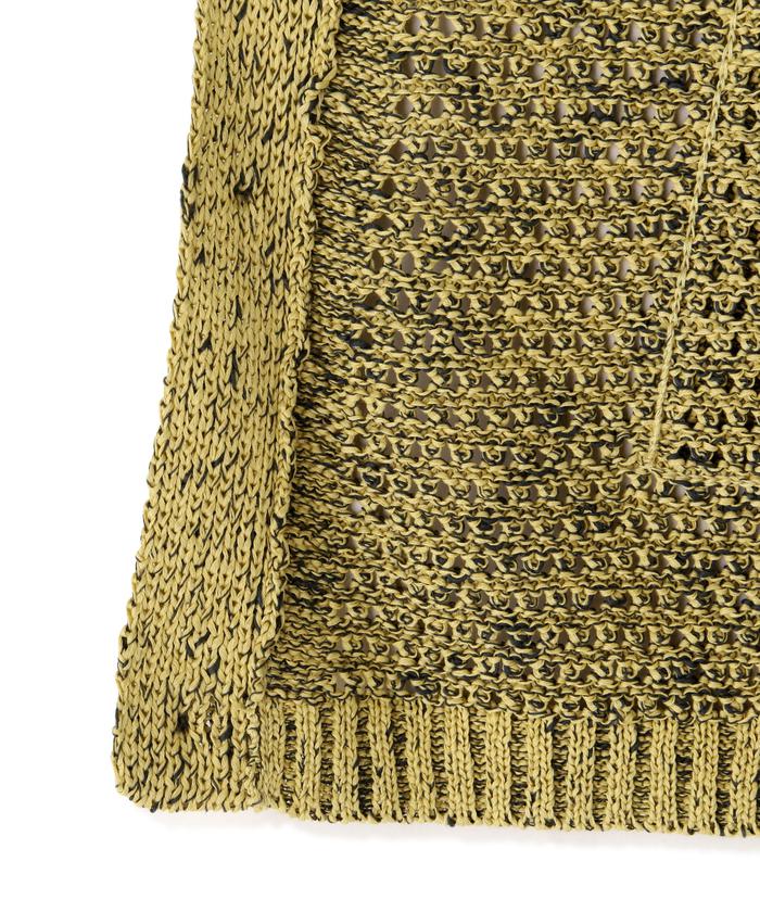 YOKE/ヨーク/MESH KNITTED BUTTONED CARDIGAN(505894330