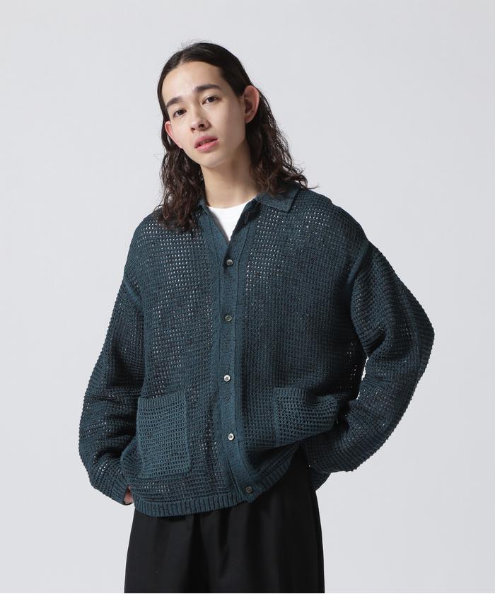 YOKE/ヨーク/MESH KNITTED BUTTONED CARDIGAN(505894330 YOKE/ヨーク/MESH KNITTED BUTTONED CARDIGAN(505894330