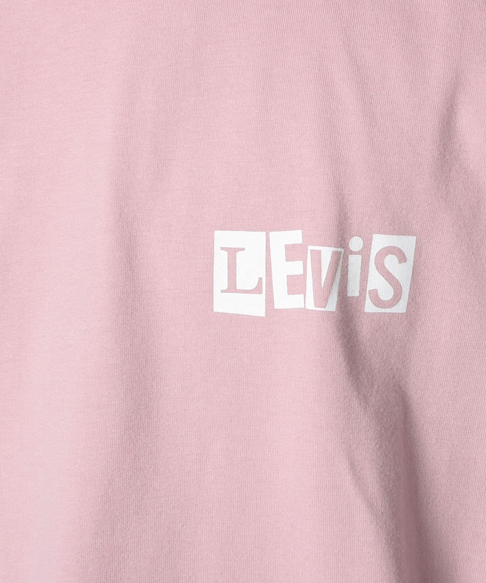 レッビーTシャツ　ピンク　LEVIN　La'cryma Christi Levi's - Teen Pink Logo T-Shirt | Childrensalon Outlet