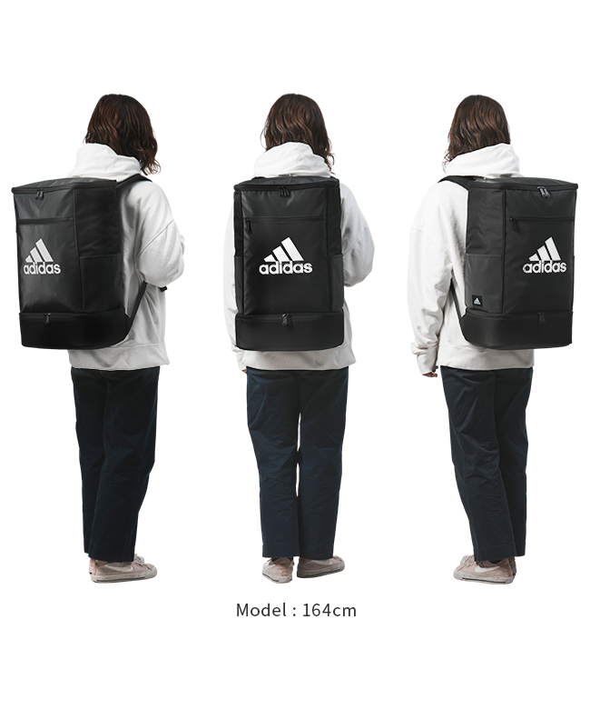 【新品未使用】adidas アディダス　ボックスリュック　二層式　大容量　32L adidas 【セール】アディダス リュック ボックス型 32リットル 2