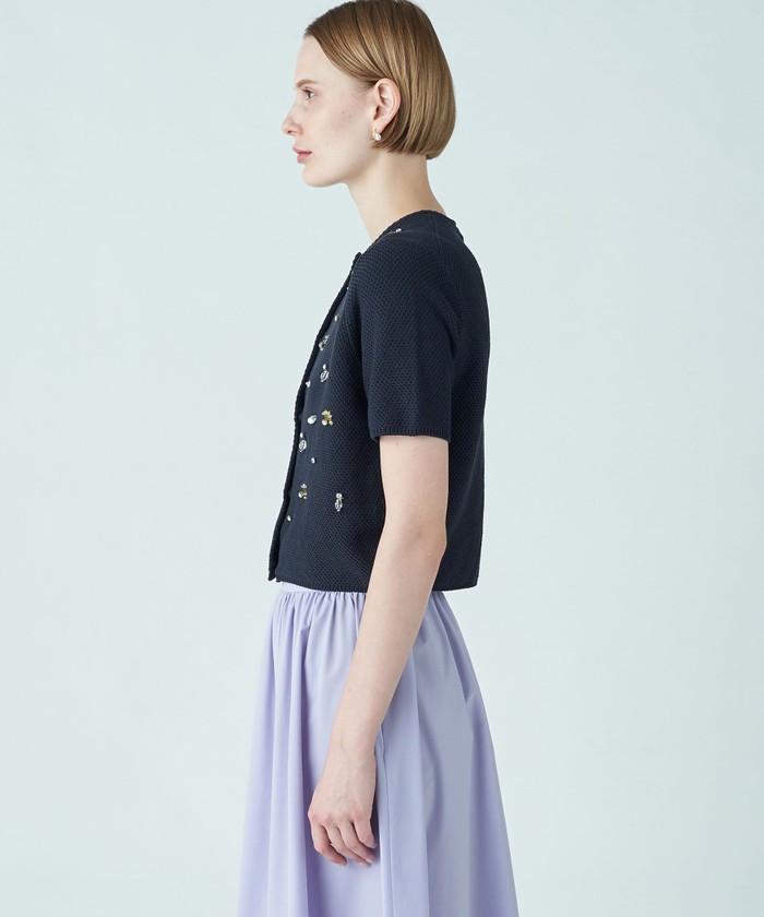 セール 40%OFF】スパンコールビジュー ショートスリーブ