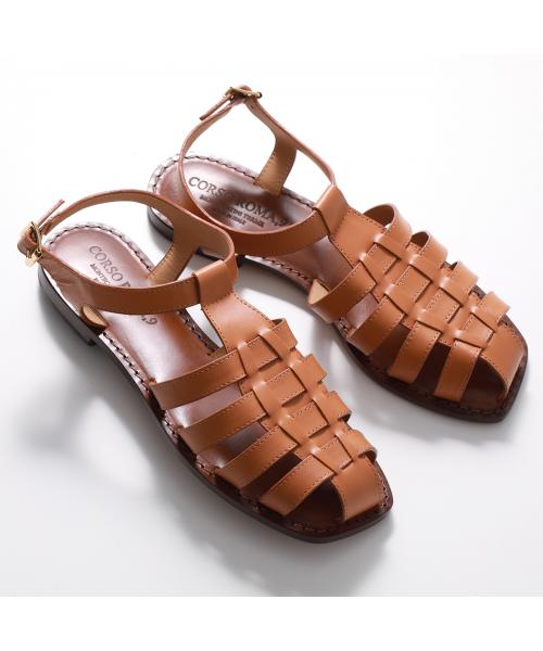 セール】CORSO ROMA 9 グルカサンダル Q/598 レザー フラット