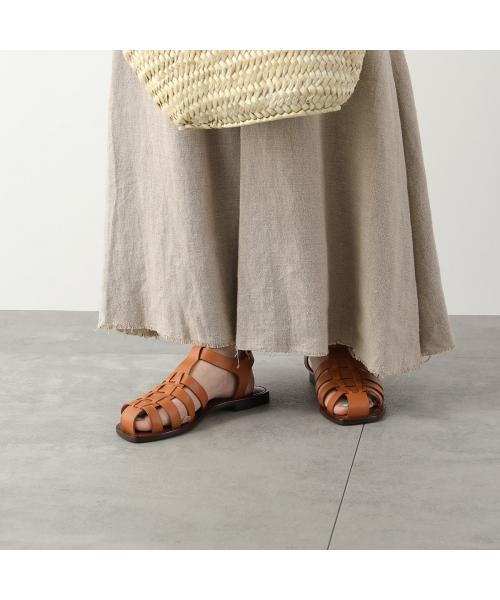 【CORSO ROMA，9/ コルソローマ ノーヴェ】レザーグルカサンダル☆新品 セール】CORSO ROMA 9 グルカサンダル Q/598 レザー フラット