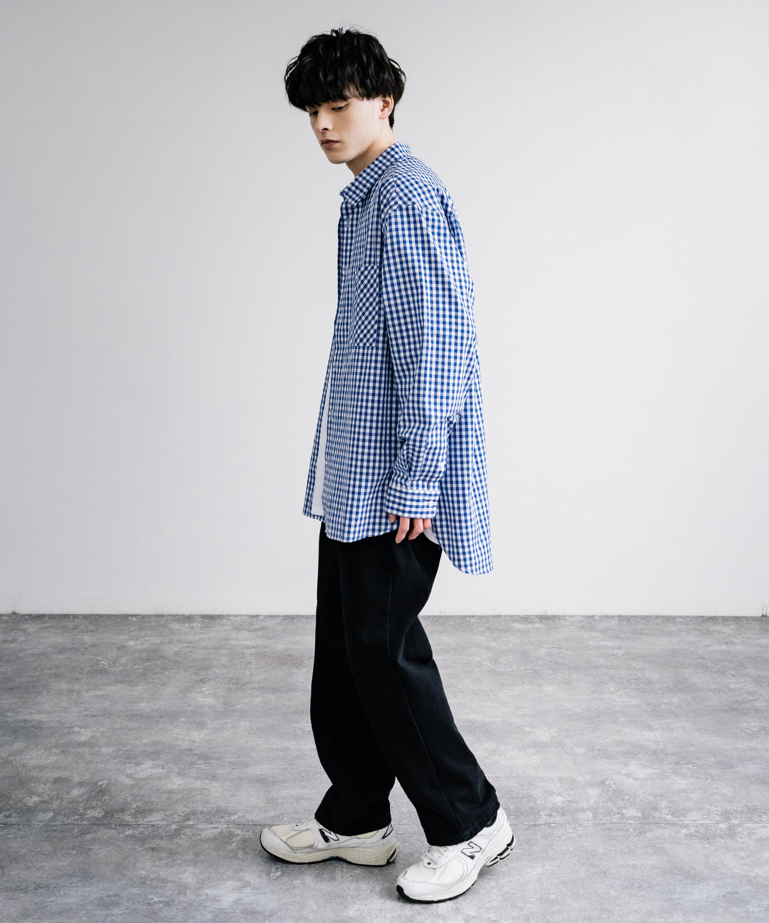 ROKKAN シャツ LLサイズ ROKKAN O.C.EXTRA_Open Collar Shirt.(G.Flower)