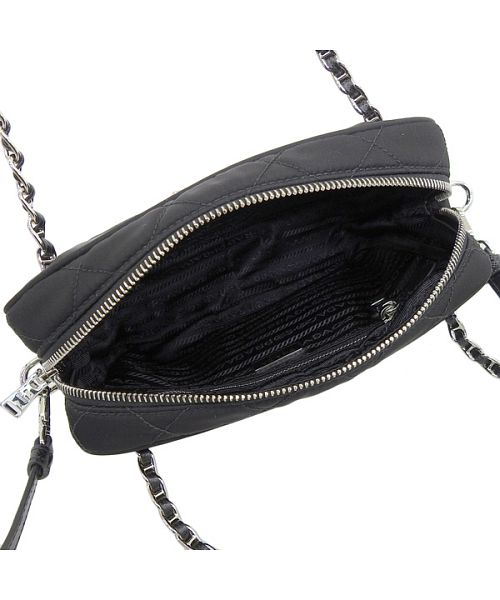 PRADA - プラダ PRADA TESSUTO IMPUNTU IBISCO チェーンバッグ Prada Tessuto Impuntu Crossbody Bag - Luxe Du Jour