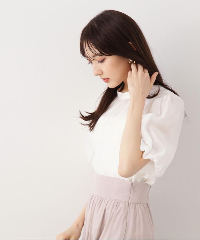 セール 30%OFF】シアーバルーンスリーブブラウス(505894205