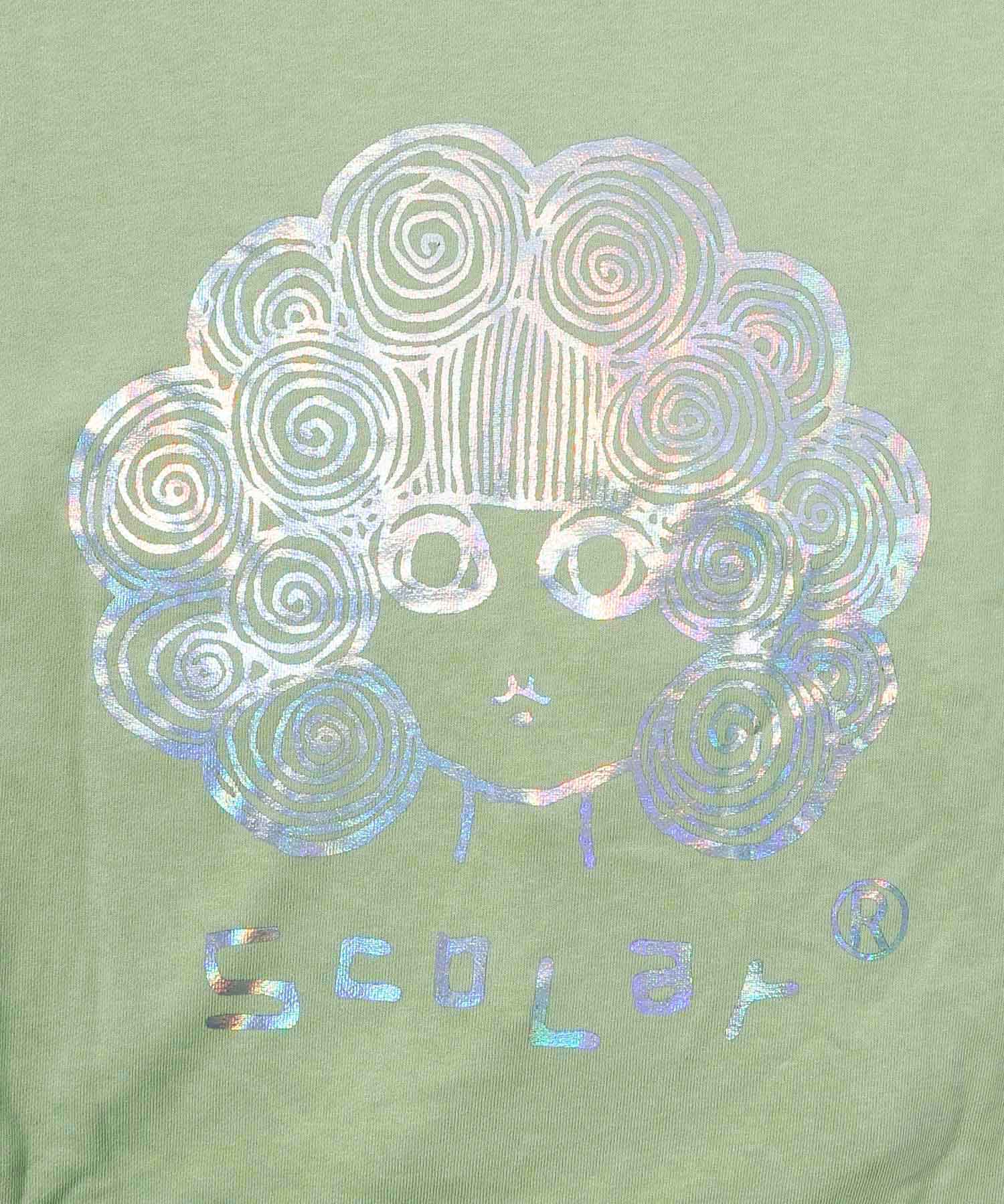 スカラー ScoLar スカラーちゃんオーロラプリント 裏毛パーカー
