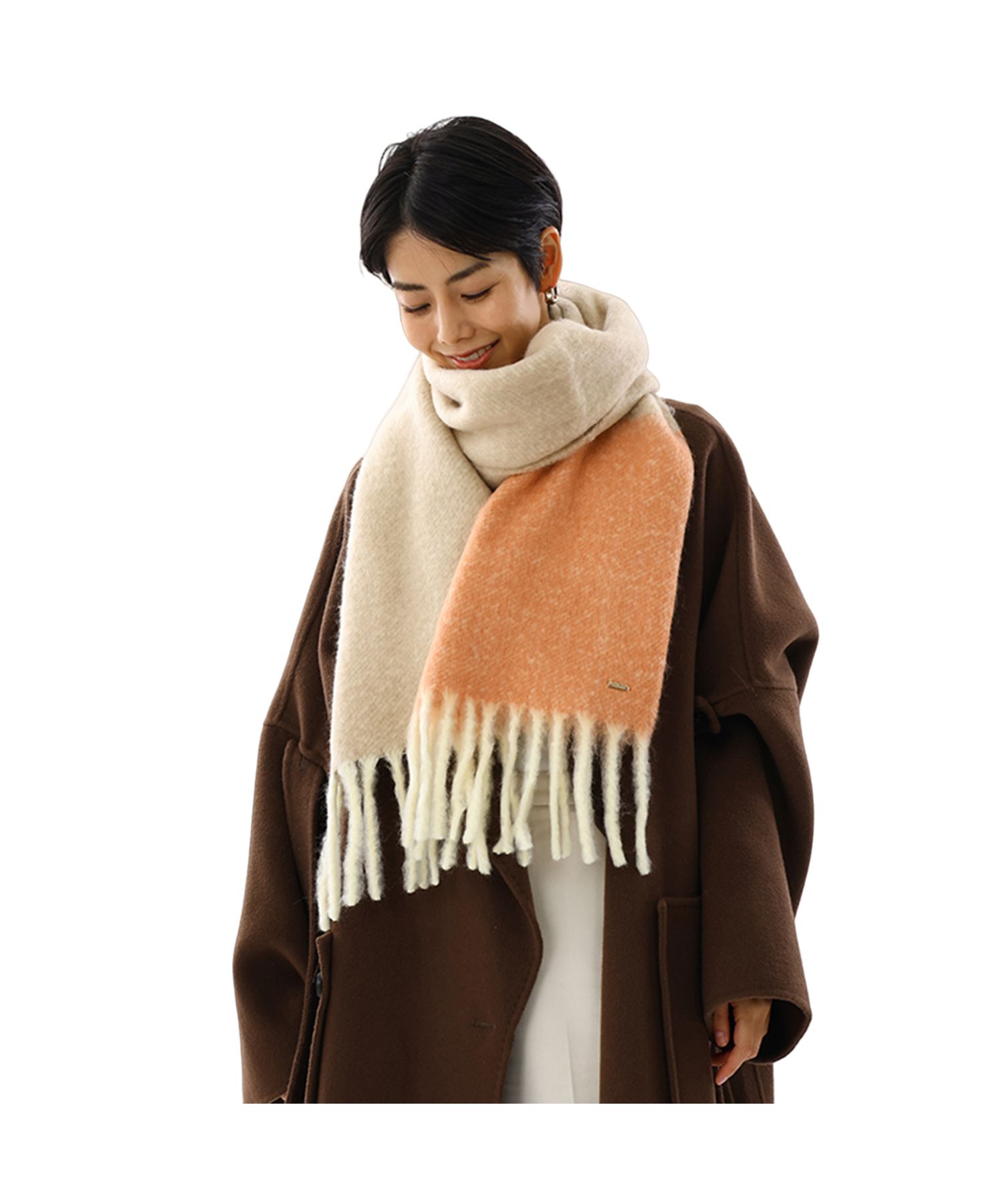 新品Untitled　キャメル素材 ポンチョ/ストール 新品Untitledキャメル素材 ポンチョ/ストール