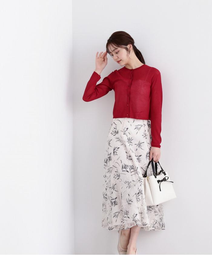 セール 50%OFF】フラワーオーガン刺繍スカート(505914575 セール 50%OFF】フラワーオーガン刺繍スカート(505914575